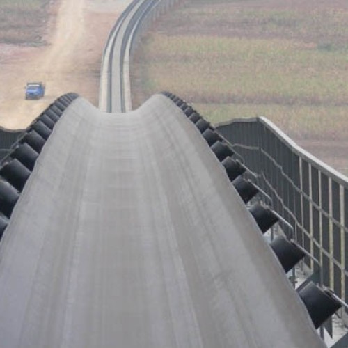 Downward belt conveyor